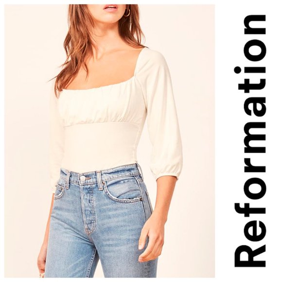 Reformation Tops - New REFORMATION Mari Top